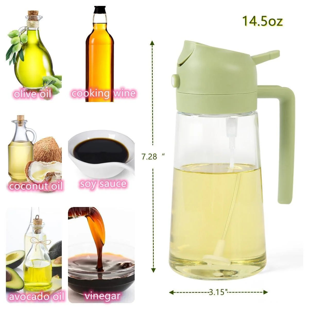 500ml Portable Sprayer Oil Dispenser (BUY 2 GET FLAT 10% OFF AT CHECKOUT)