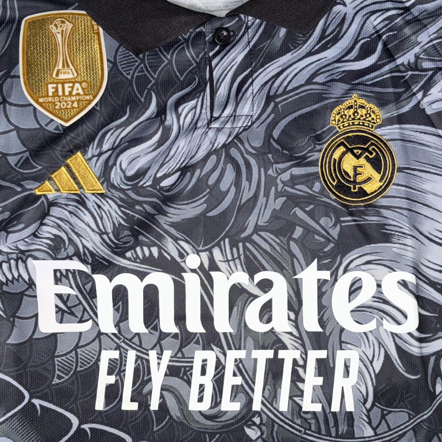 Real Madrid Black Dragon With Shorts (Special Edition) 2024