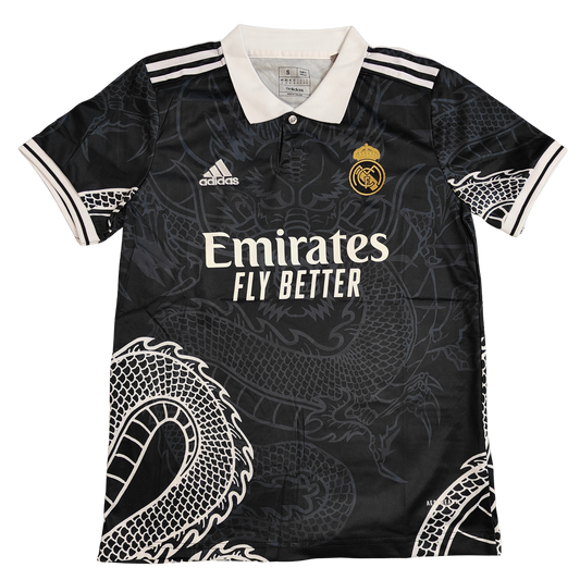 Real Madrid Special Edition Dragon Black Jersey (With Shorts)