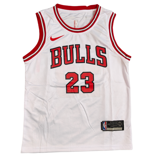 Chicago Bulls Jersey Set – White Edition (With Shorts, Back Printed)