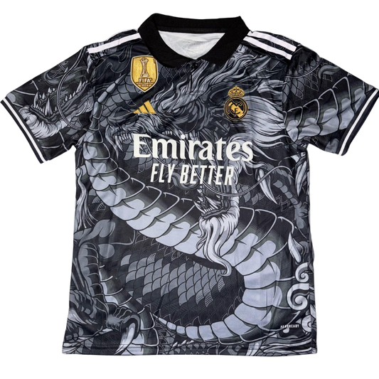 Real Madrid Black Dragon With Shorts (Special Edition) 2024